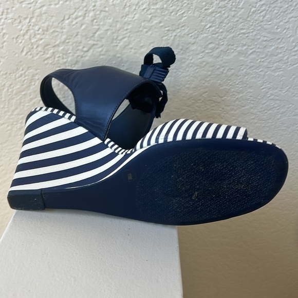 Tory Burch Maritime Nautical Wedge Platforms - Picture 9 of 10